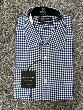 Nordstrom Smartcare Wrinkle-Free Traditional Fit Button Up Shirt